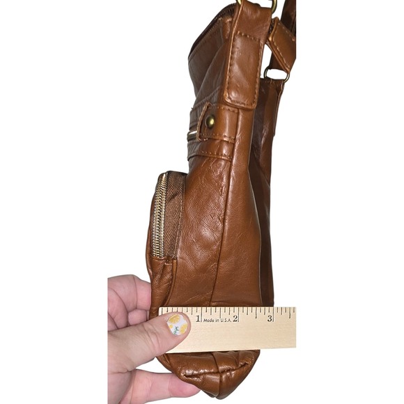 Stone Mountain Smokey‎ Mountain Zip Crossbody Hobo Bag USA Made Multi Pockets - Picture 4 of 10